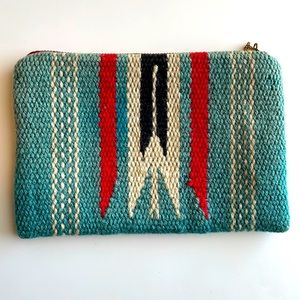 1930s 1940s vintage Chimayo handbag clutch purse wool el grandee Fred Harvey